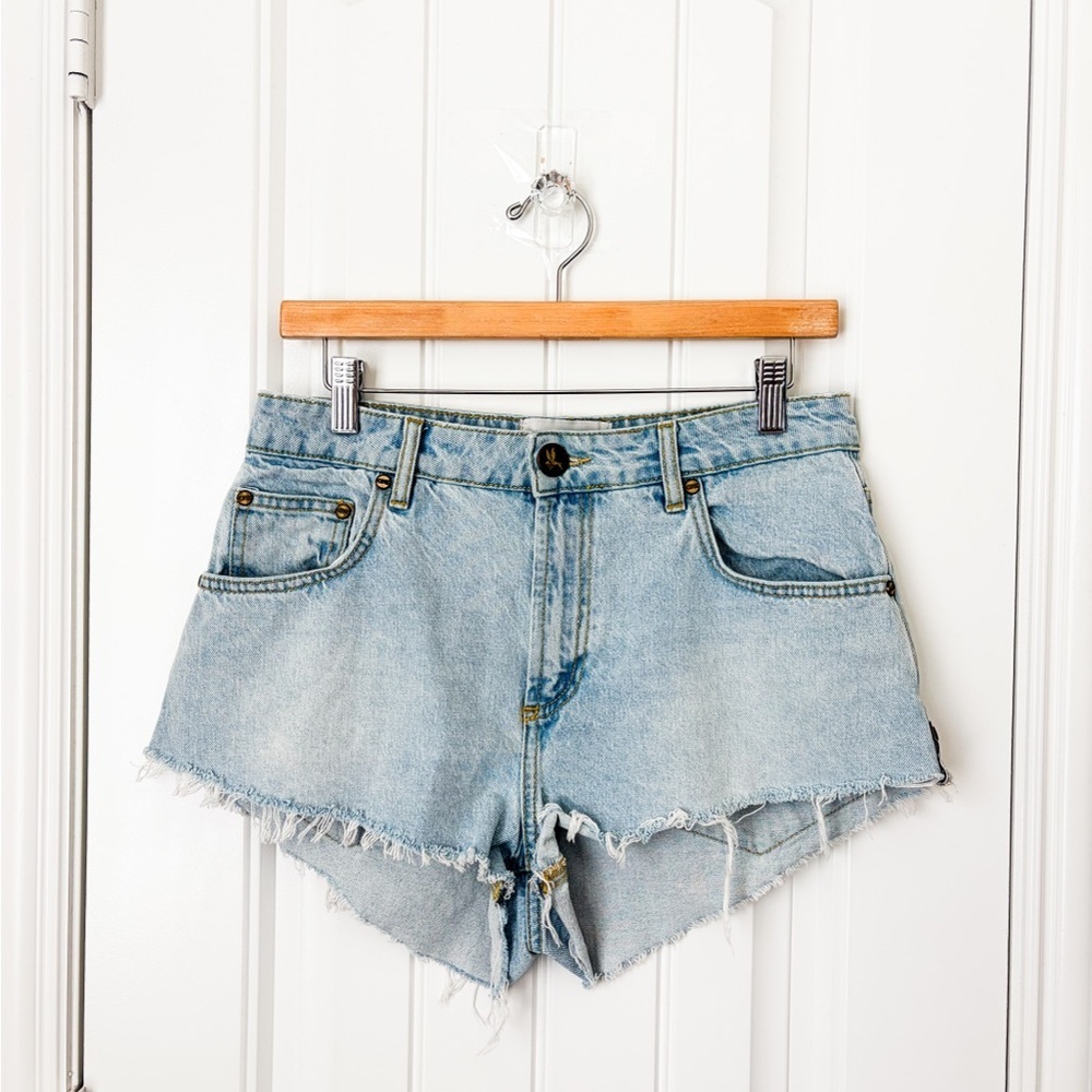 One Teaspoon Distressed Denim Shorts Size 28